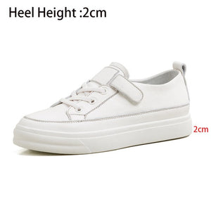 Natural Genuine Leather Flat Casual Shoes